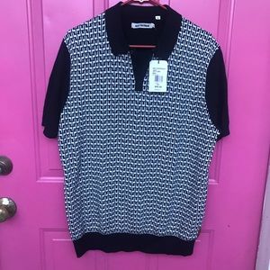 Ben Sherman Men’s Short Sleeve Polo Sweater